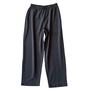 Susan Graver Liquid knit pants Medium Straight leg Dark gray Ankle crop Womens